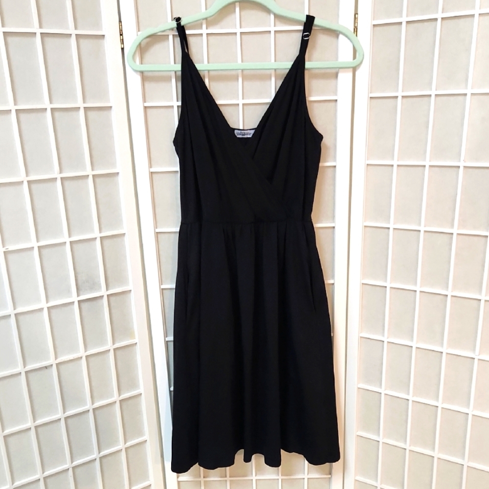 Sleeveless Black Fit and Flair Summer Dress Size Medium